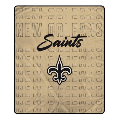 New Orleans Saints Pegasus Echo Script Fade 50" x 60" Ultra Soft Throw Blanket