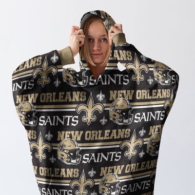 New Orleans Saints Pegasus Wave Ultra Soft Fan Cape