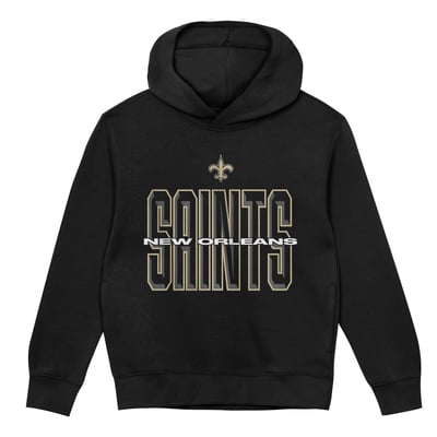 New Orleans Saints Outerstuff Preschool Field General Fleece Hoodie - Black