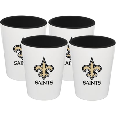 New Orleans Saints The Memory Company Four-Pack Ceramic Shot Glass Set