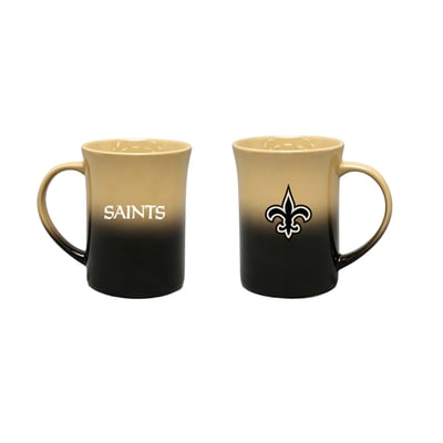 New Orleans Saints The Memory Company Two-Pack 15oz. Ceramic Ombre Mug Set