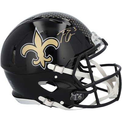 Travis Etienne Jr New Orleans Saints Autographed Fanatics Authentic Riddell 2022 Alternate Speed Authentic Helmet 