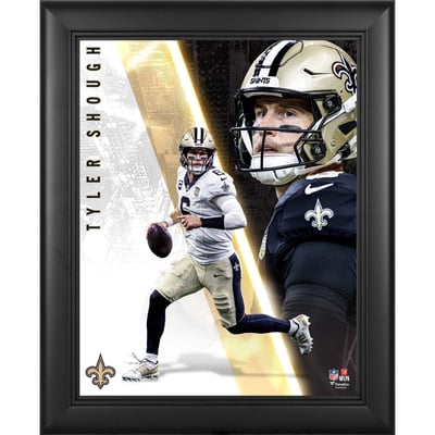 Tyler Shough New Orleans Saints Fanatics Authentic Framed 13" x 16" Radiance Collage