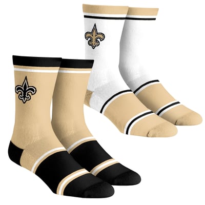 New Orleans Saints Rock Em Unisex Two-Pack Team Color Crew Socks - Gold
