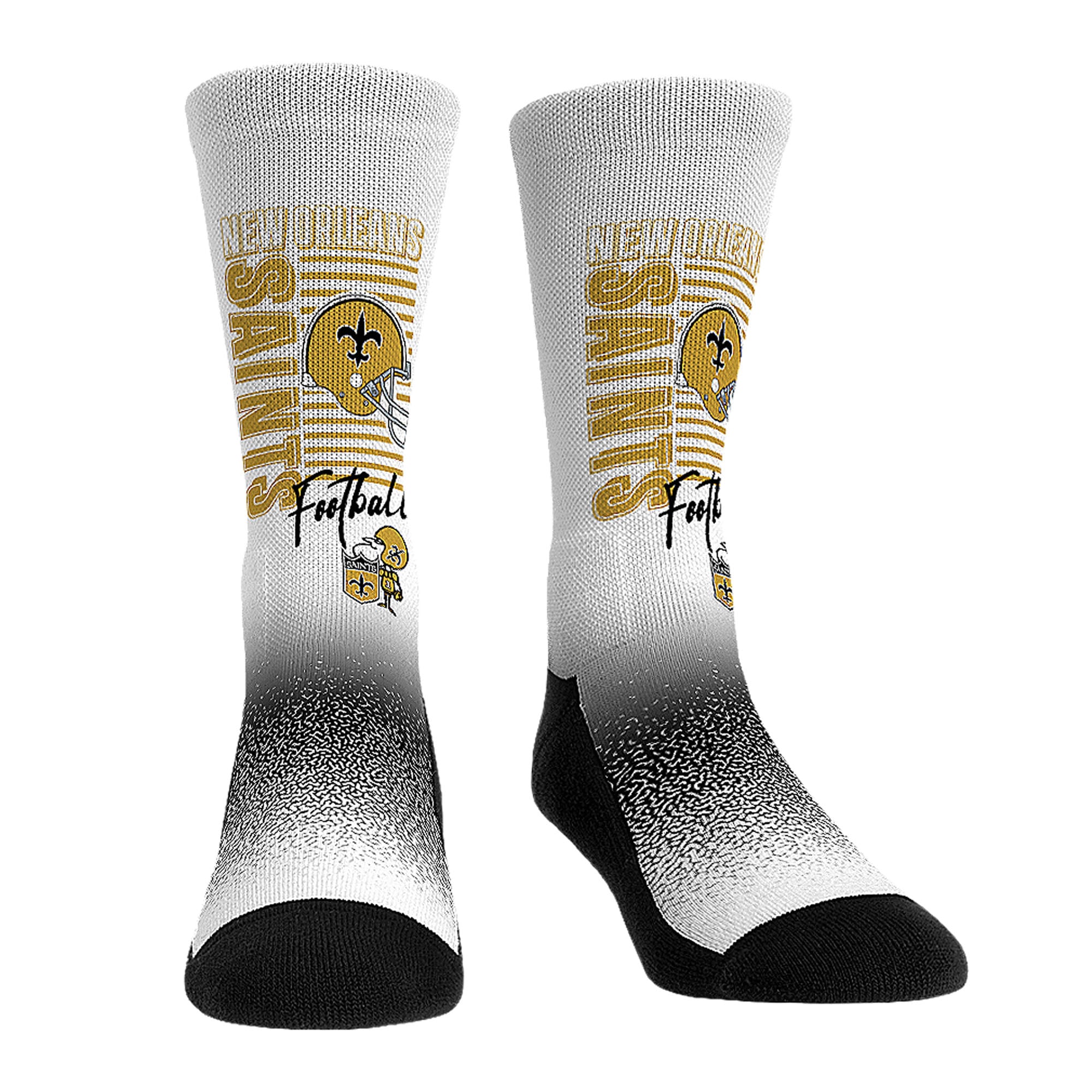 Unisex Rock Em New Orleans Saints Throwback Three-Pack Crew Sock Set