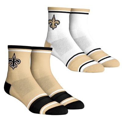 New Orleans Saints Rock Em Unisex Two-Pack Team Color Crew Socks