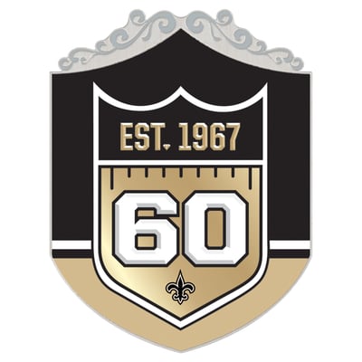 New Orleans Saints WinCraft  60th Anniversary Collector Pin