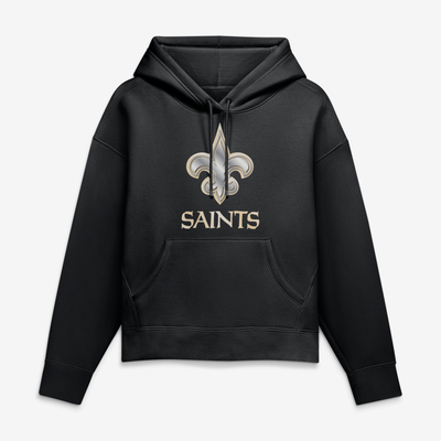 New Orleans Saints Women's Forged Mascot Hoodie - Black