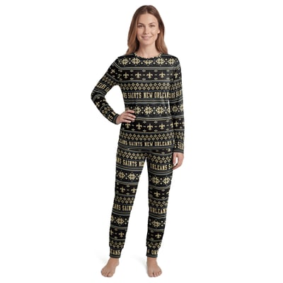 New Orleans Saints Concepts Sport Women's Jubilee Sleep Set - Black
