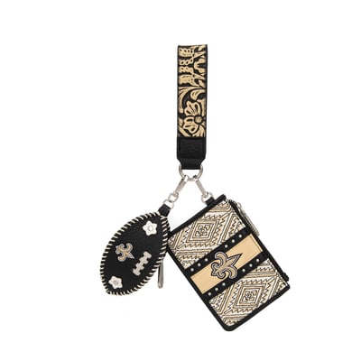 New Orleans Saints Montana West Women's Wallet & Football Charm Wristlet