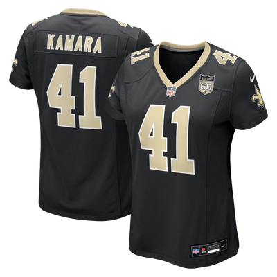 Alvin Kamara New Orleans Saints Nike Women's  60th Season Game Jersey - Black