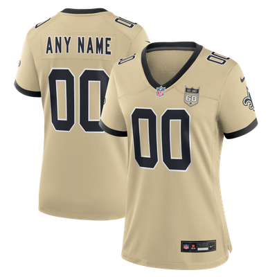 New Orleans Saints Nike Women's Alternate 60th Season Game Jersey - Gold