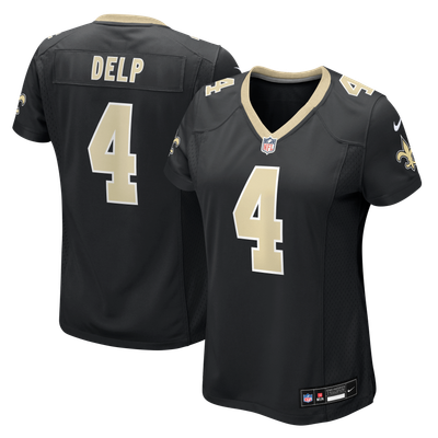 Oscar Delp New Orleans Saints Nike Women's Team Game Jersey - Black