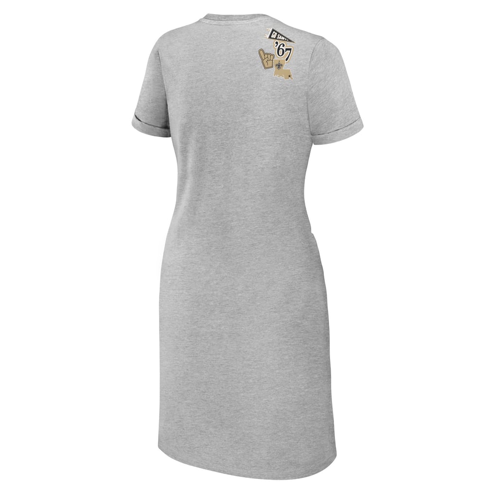 new orleans saints dresses for ladies WEAR by Erin Andrews Women's Plus Size Knotted T-Shirt Dress New fashion