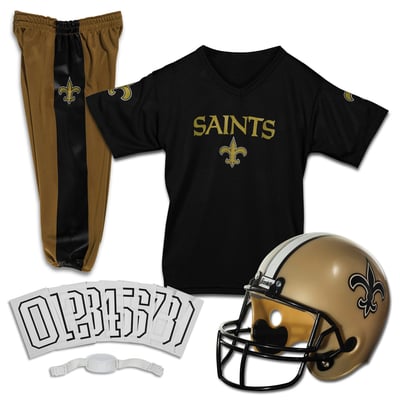 New Orleans Saints Franklin Sports Youth NFL Deluxe Uniform Set - Black
