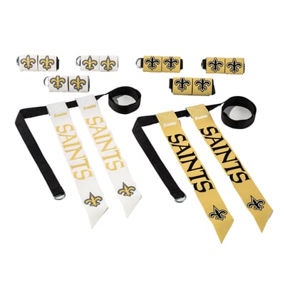 New Orleans Saints Franklin Sports Youth NFL Flag Football Set