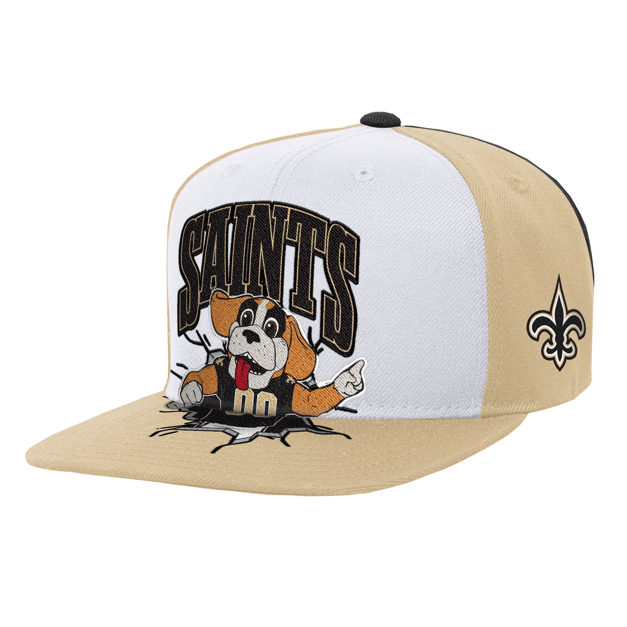Youth Mitchell & Ness White New Orleans Saints Team Mascot  display picture 1