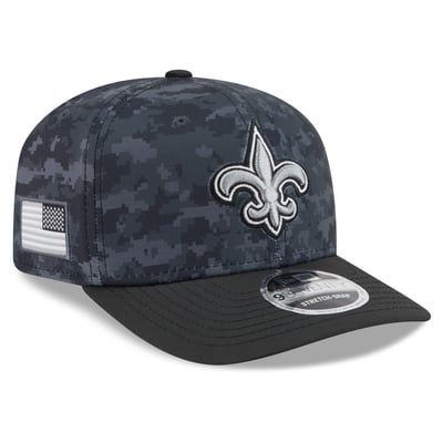 New Orleans Saints New Era Youth 2026 Salute To Service 9SEVENTY Adjustable Hat - Black