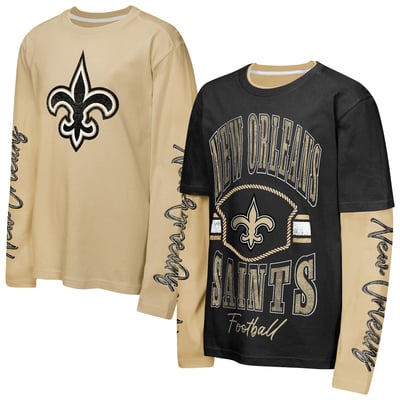 New Orleans Saints Outerstuff Youth Motion Combo Set - Black/Gold