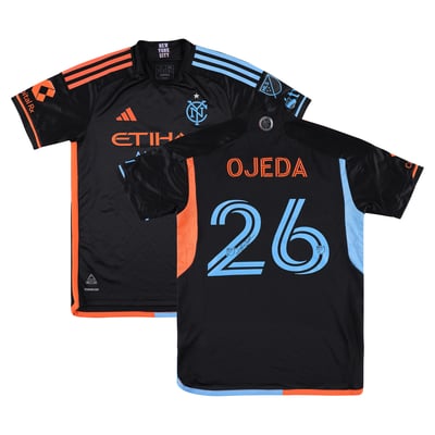 Agustín Ojeda New York City FC Autographed Fanatics Authentic Match-Used #26 Black Jersey from the 2025 MLS Season - Size S