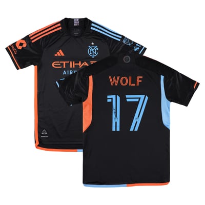 Hannes Wolf New York City FC Autographed Fanatics Authentic Match-Used #17 Black Jersey from the 2025 MLS Season - Size S