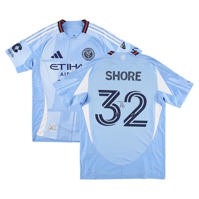 Jonathan Shore New York City FC Autographed Fanatics Authentic Match-Used #32 Sky Blue Jersey from the 2025 MLS Season - Size M