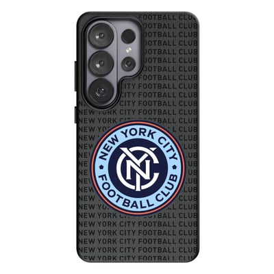  New York City FC Keyscaper Text Backdrop Magnetic Bump Case - Black