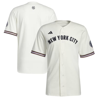 New York City FC adidas MLS x US Sports Baseball Jersey - White