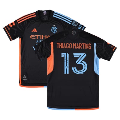 Thiago Martins New York City FC Autographed Fanatics Authentic Match-Used #13 Black Jersey from the 2025 MLS Season - Size M