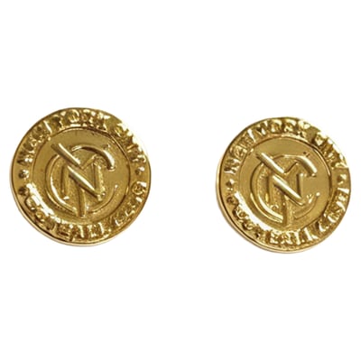 New York City FC LUV AJ Women's Logo Studs - Gold