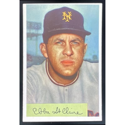 1954 Bowman #128 Ebba St. Claire