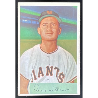 1954 Bowman #9 Davey Williams