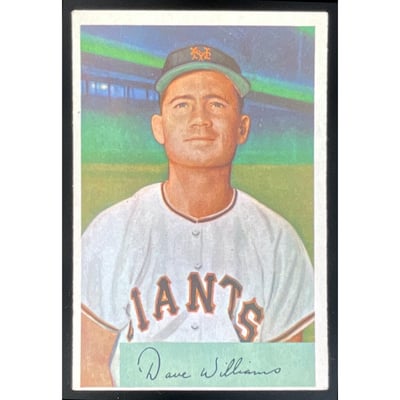 1954 Bowman #9 Davey Williams