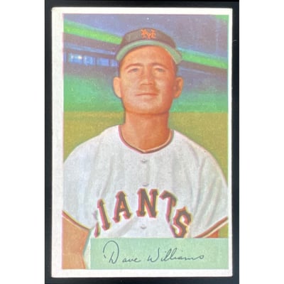 1954 Bowman #9 Davey Williams