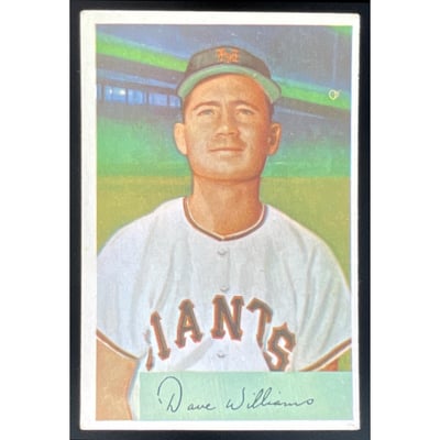1954 Bowman #9 Davey Williams