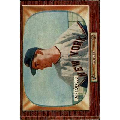 1955 Bowman #124 Johnny Antonelli