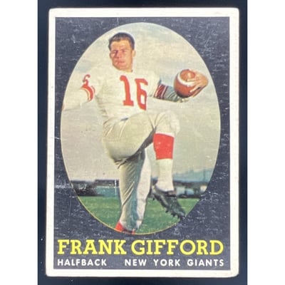 1958 Topps #73 Frank Gifford