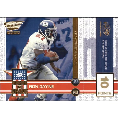 2000 Revolution Making the Grade Gold #14 Ron Dayne