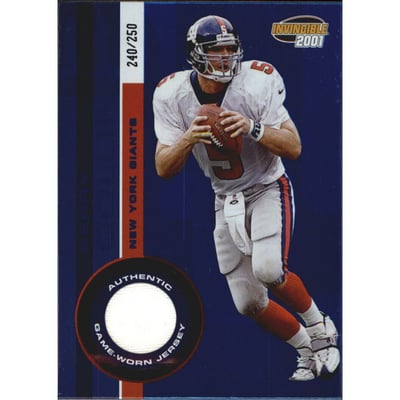 2001 Pacific Invincible Blue #157 Kerry Collins JSY