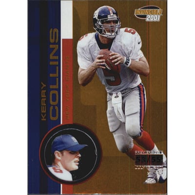 2001 Pacific Invincible Premiere Date #157 Kerry Collins