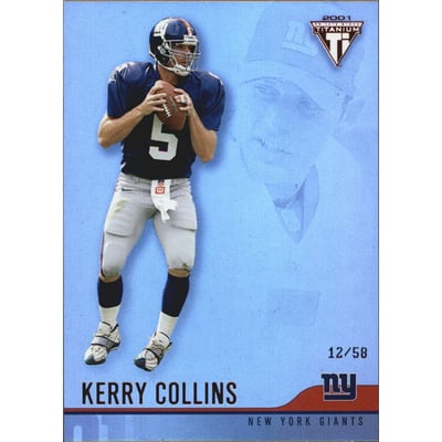 2001 Titanium Red #85 Kerry Collins