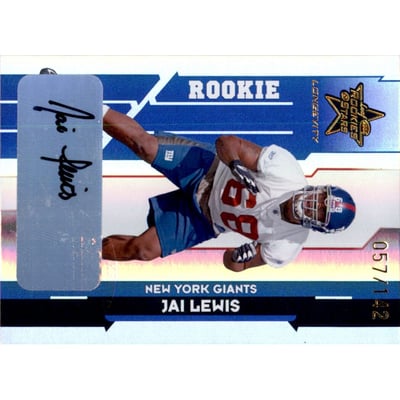 2006 Leaf Rookies and Stars Longevity Target Rookie Autographs #157 Jai Lewis/142