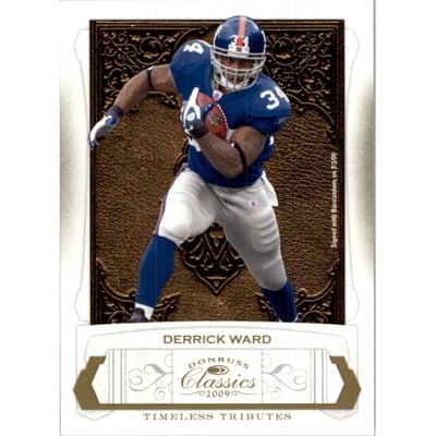 2009 Donruss Classics Timeless Tributes Gold #93 Derrick Ward