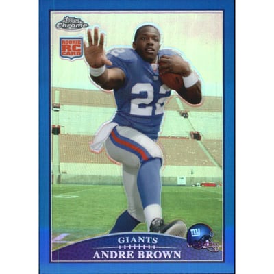 2009 Topps Chrome Blue Refractors #TC153 Andre Brown
