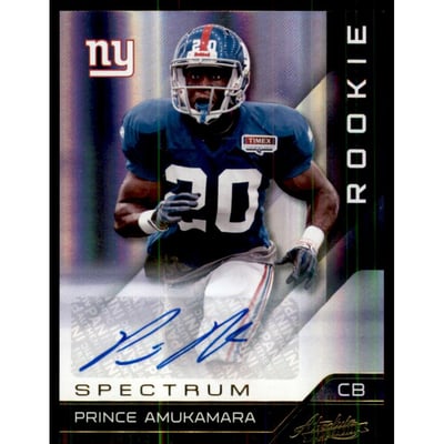 2011 Absolute Memorabilia Spectrum Gold Autographs #148 Prince Amukamara/299