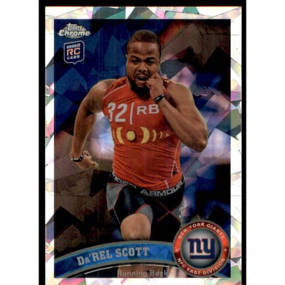 2011 Topps Chrome Crystal Atomic Refractors #32 Da'Rel Scott