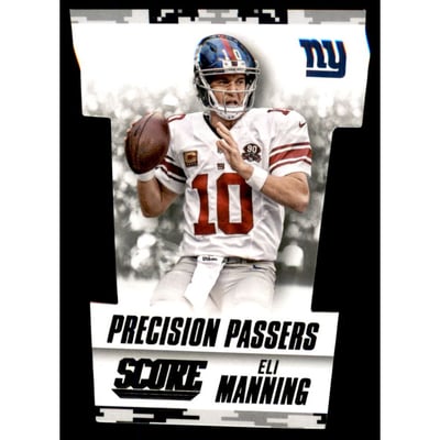 2015 Score Precision Passers Black Camo #15 Eli Manning