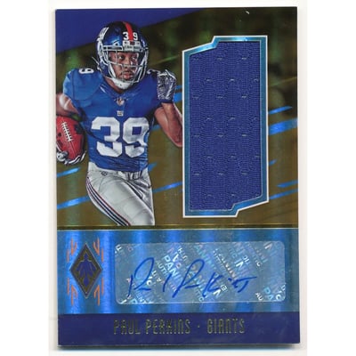 2016 Panini Phoenix Rookie Jumbo Patch Autographs Orange #31 Paul Perkins/49