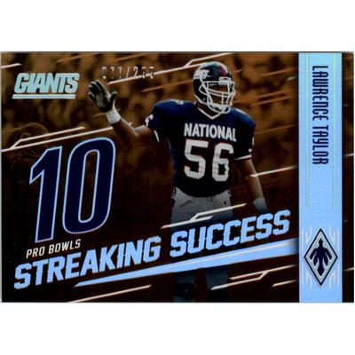 2016 Panini Phoenix Streaking Success Orange #SSLT Lawrence Taylor