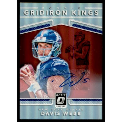2017 Donruss Optic Rookie Gridiron Kings Autographs #5 Davis Webb